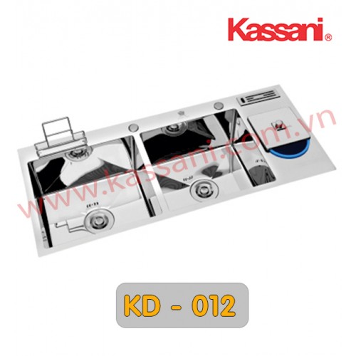 CHẬU RỬA INOX 2 HỐ KASSANI KD-012 CHẬU RỬA INOX 2 HỐ KASSANI KD-012